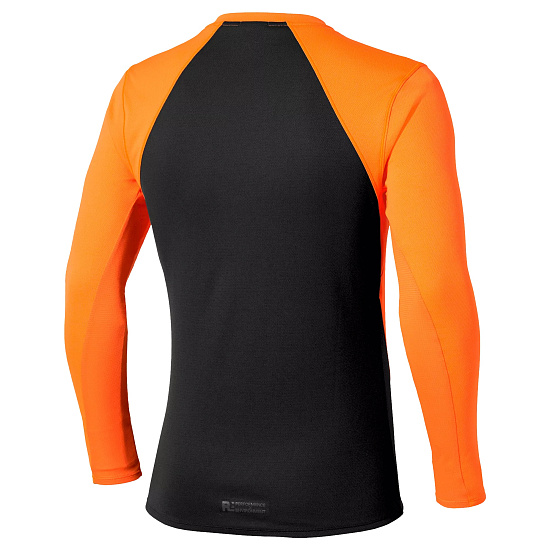 Лонгслив мужской Mizuno Tech Thermal Charge Ls Tangelo - Фото 2 большая