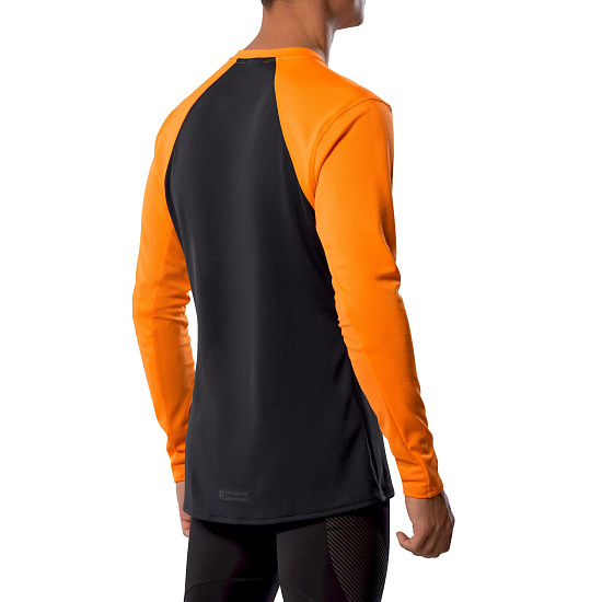 Лонгслив мужской Mizuno Tech Thermal Charge Ls Tangelo - Фото 4 большая