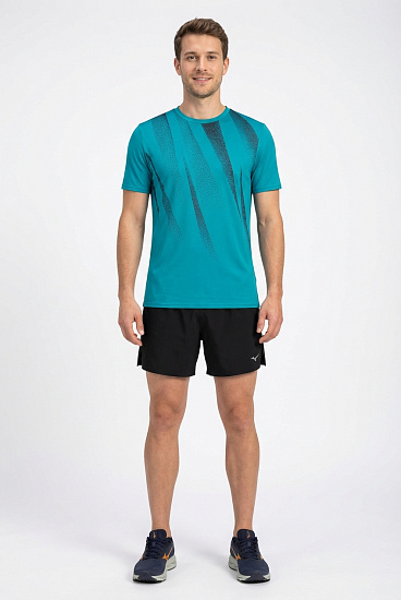 Футболка мужская Mizuno Core Graphic Capri Breeze - Фото 3 большая