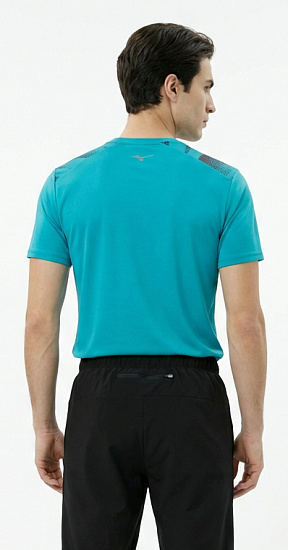 Футболка мужская Mizuno Core Graphic Capri Breeze - Фото 4 большая