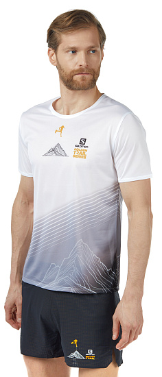 Футболка мужская Salomon Sense White/Black/Autumn - Фото 4 большая