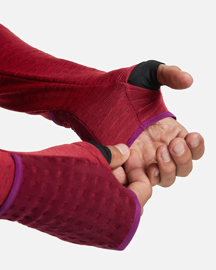 Футболка мужская Nike Therma-Fit Repel Element 1/4 Zip Sangria/University Red/Reflective Silver - Фото 3 большая