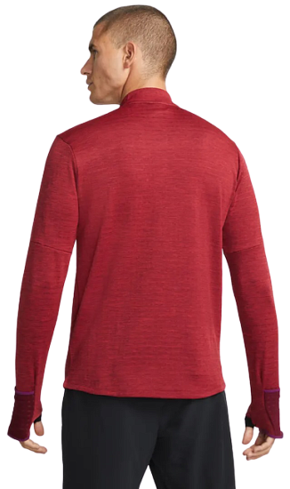 Футболка мужская Nike Therma-Fit Repel Element 1/4 Zip Sangria/University Red/Reflective Silver - Фото 5 большая