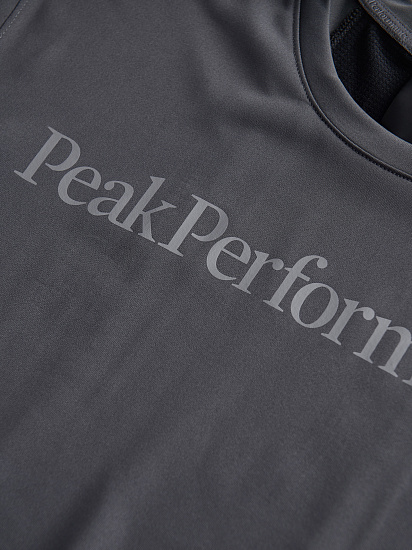 Футболка мужская Peak Performance Alum Light SS Motion Grey/Black - Фото 5 большая