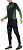 Лонгслив мужской UYN Running Exceleration LS Zip Up Black/Yellow Fluo - Фото 3 малая