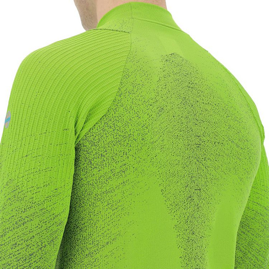 Лонгслив мужской UYN Running Exceleration LS Turtle Neck Yellow Fluo/Black - Фото 5 большая