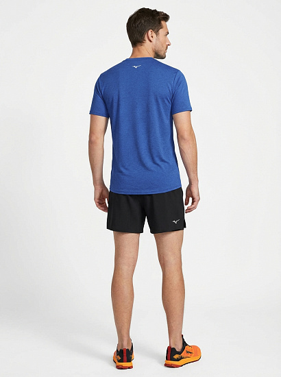 Футболка мужская Mizuno Impulse Core Sodalite Blue - Фото 4 большая