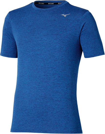 Футболка мужская Mizuno Impulse Core Sodalite Blue - Фото 1 большая
