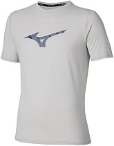 Футболка мужская Mizuno Core Runbird Ss Vapor Silver
