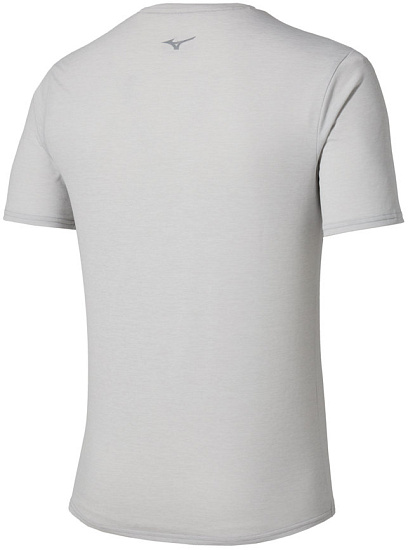 Футболка мужская Mizuno Core Runbird Ss Vapor Silver - Фото 2 большая