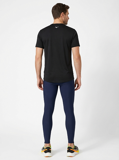 Футболка мужская Mizuno Core Runbird Ss Black - Фото 4 большая