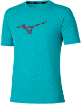 Футболка мужская Mizuno Core Runbird Ss Capri Breeze