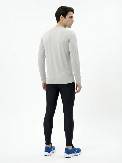 Лонгслив мужской Mizuno Core Impulse Vapor Silver - Фото 4 большая