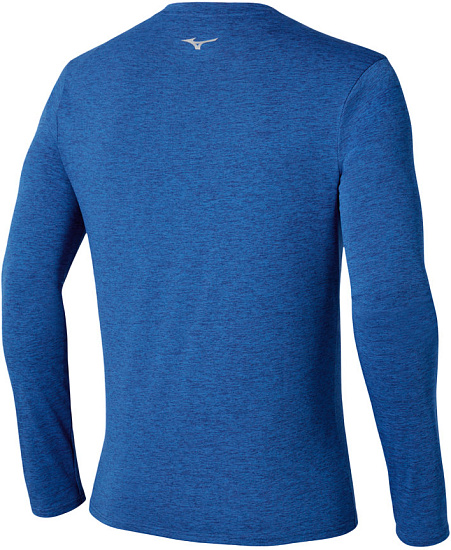 Лонгслив мужской Mizuno Core Impulse Sodalite Blue - Фото 2 большая