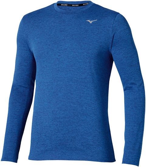 Лонгслив мужской Mizuno Core Impulse Sodalite Blue - Фото 1 большая