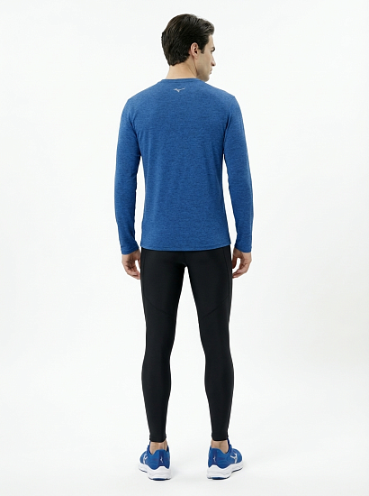 Лонгслив мужской Mizuno Core Impulse Sodalite Blue - Фото 4 большая