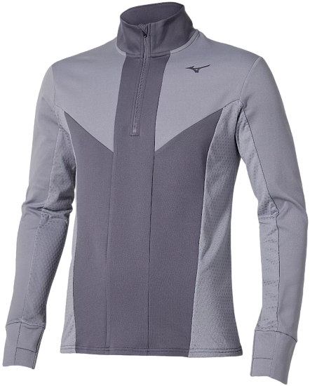 Лонгслив мужской Mizuno Active Warm Hz Quicksilver - Фото 1 большая