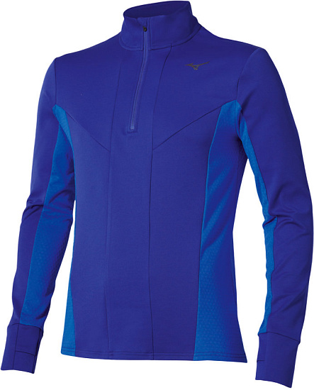 Лонгслив мужской Mizuno Active Warm Hz Sodalite Blue - Фото 1 большая