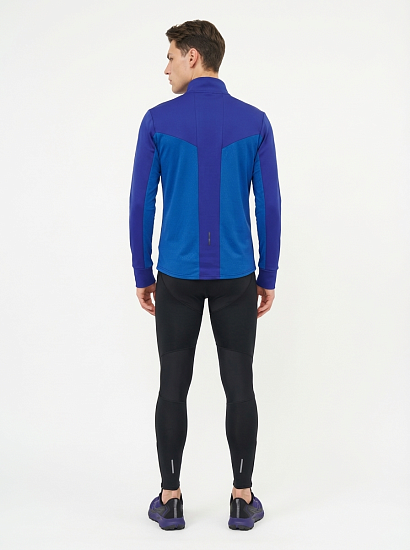 Лонгслив мужской Mizuno Active Warm Hz Sodalite Blue - Фото 4 большая