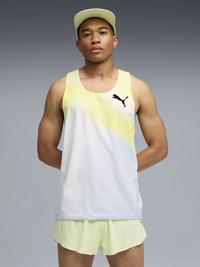 Майка мужская Puma Lightspeed Uw Graphic Silver Mist - Фото 3 большая