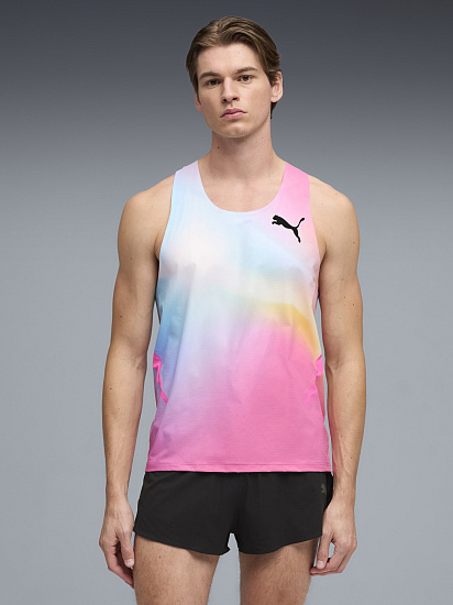 Майка мужская Puma Lightspeed Uw Graphic Poison Pink - Фото 3 большая