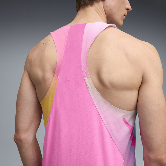 Майка мужская Puma Lightspeed Uw Graphic Poison Pink - Фото 4 большая