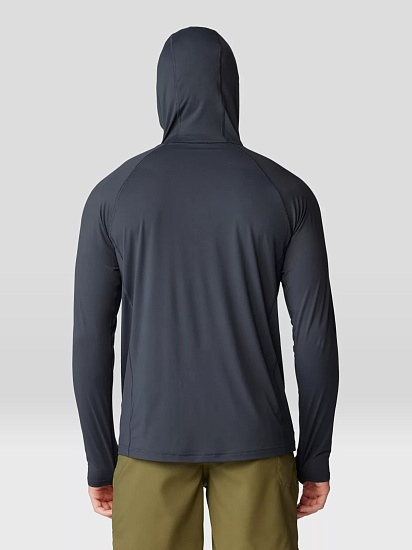 Лонгслив мужской Mountain Hardwear Crater Lake Hoody Dark Storm - Фото 2 большая