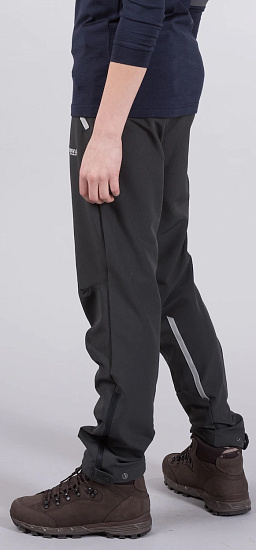Брюки детские Bergans Sjoa Lt Softshell Solid Charcoal/Aluminium - Фото 2 большая