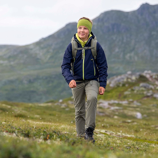 Брюки детские Bergans Utne V4 Green Mud/Light Green Mud  - Фото 3 большая