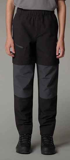 Брюки детские The North Face Hike Convertible Tnf Black/Asphalt Grey - Фото 3 большая