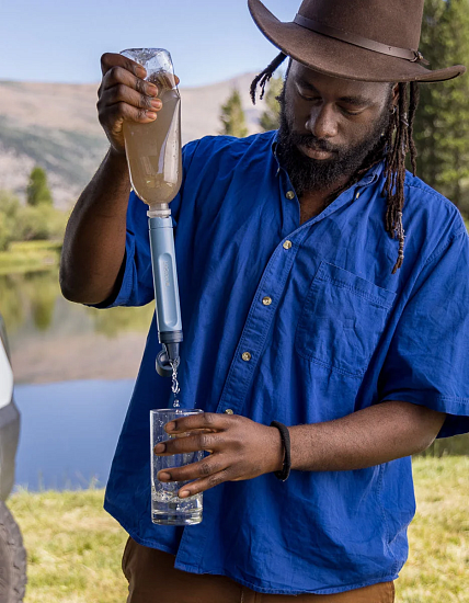 Фильтр для воды LifeStraw SIP Stormy Blue - Фото 8 большая
