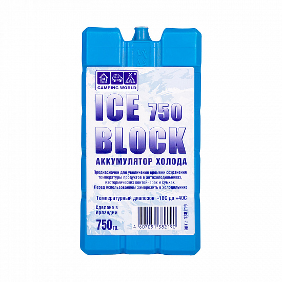 Аккумулятор холода Camping World Iceblock 750 - Фото 1 большая