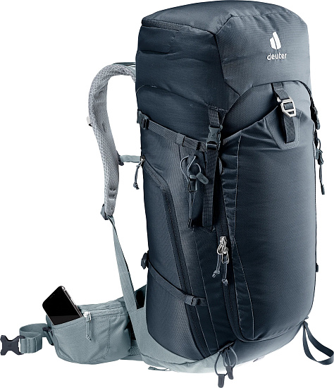 Рюкзак Deuter Trail Pro 36 Black/Shale - Фото 8 большая