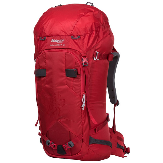 Рюкзак женский Bergans Helium PRO 55 Red/SolidGrey - Фото 1 большая
