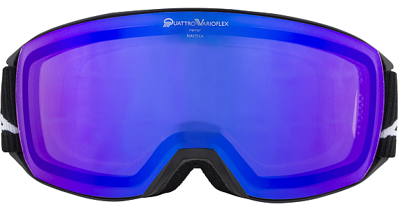 Горнолыжная маска Alpina Nakiska QVM Black Matt/Blue - Фото 3 большая
