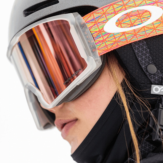 Горнолыжная маска Oakley Line Miner L Freestyle Collection Strap/Prizm Rose Gold - Фото 6 большая
