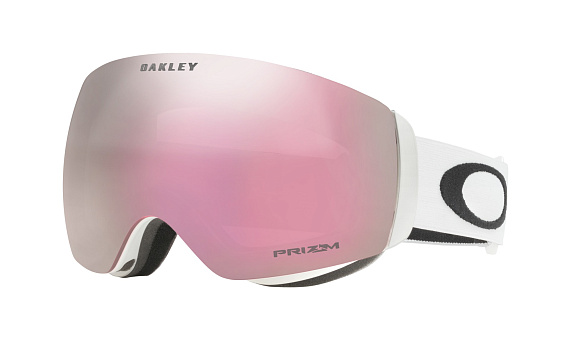 Горнолыжная маска Oakley Flight Deck M Matte White/Prizm Hi Pink Iridium - Фото 2 большая
