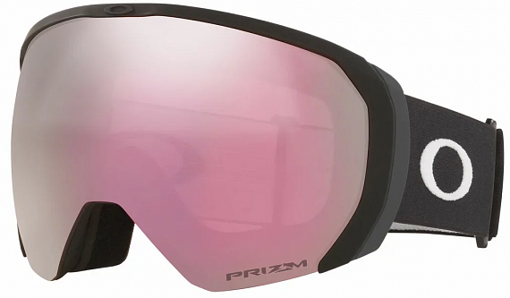 Горнолыжная маска Oakley Flight Path Xl Matte Black/Prizm Snow Hi Pink - Фото 1 большая