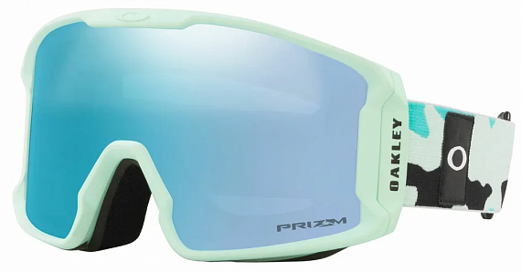 Горнолыжная маска Oakley Line Miner Xm Jasmine Celeste Camo/Prizm Snow Sapphire Iridium - Фото 1 большая
