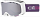 Горнолыжная маска детская Cebe Cheeky OTG White & Violet Dark Rose Flash Mirror - Фото 1 малая