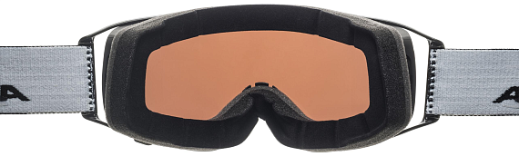 Горнолыжная маска Alpina Double Jack Mag Q-Lite Black Matt/Orange - Фото 3 большая