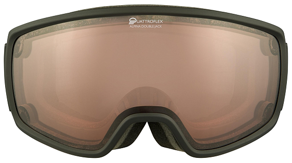 Горнолыжная маска Alpina Double Jack Mag Q Black Matt/Pink;Black - Фото 2 большая