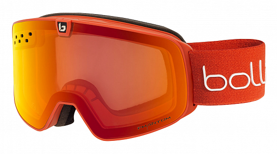 Горнолыжная маска Bolle Nevada Neo Matte Brick Red Cubes Phantom Fire Red - Фото 1 большая