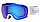 Горнолыжная маска Bolle Laika Matte White Monogram Phantom Vermillon Blue - Фото 1 малая