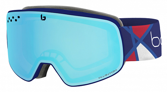 Горнолыжная маска Bolle Nevada Alexis Pinturault Signature Series Phantom Vermillon Blue - Фото 1 большая