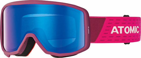 Горнолыжная маска детская Atomic Count Jr Cylindrical Berry/Pink - Фото 1 большая