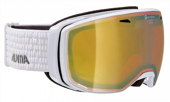 Горнолыжная маска Alpina Estetica QMM White/Grey (White Dots) - Фото 1 большая