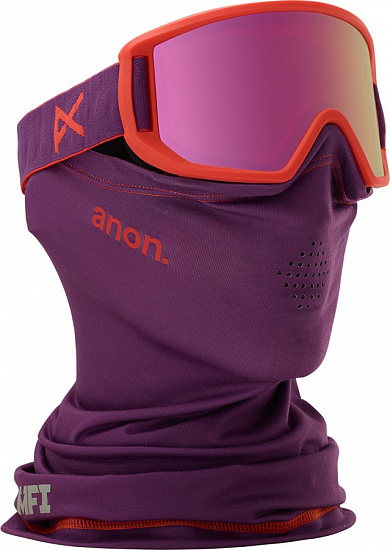 Горнолыжная маска детская Anon Relapse Jr MFI Purple/Pink Amber - Фото 1 большая