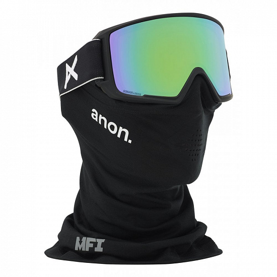 Горнолыжная маска Anon M3 MFI Black/Sonar Green/Sonar Infrared - Фото 1 большая