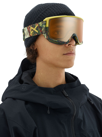 Горнолыжная маска Anon M3 Camo/Sonar Bronze/Sonar Infrared - Фото 3 большая
